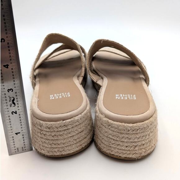Eileen Fisher Mayla Jute Wedge Espadrille Sandal Women's Natural Size US8 EU38.5 - Picture 5 of 12